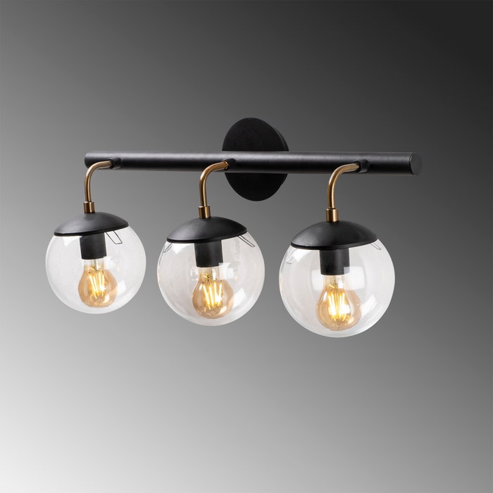 Opviq Gondol - 3032 Aplique Industrial Negro